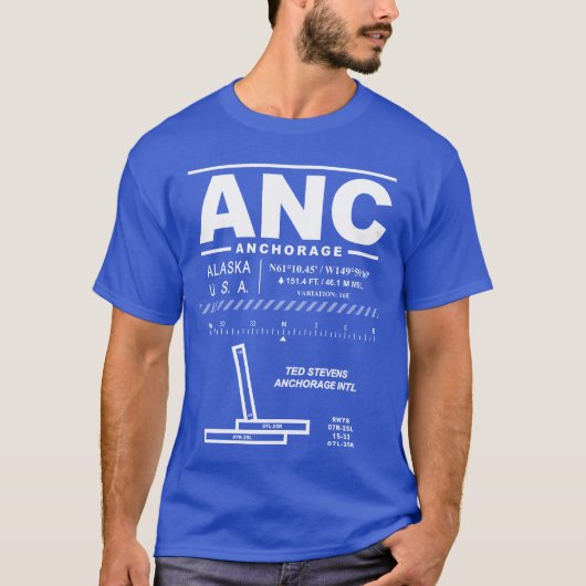 Ted Stevens Anchorage Intl Airport ANC T - Shirt (Vorderseite)