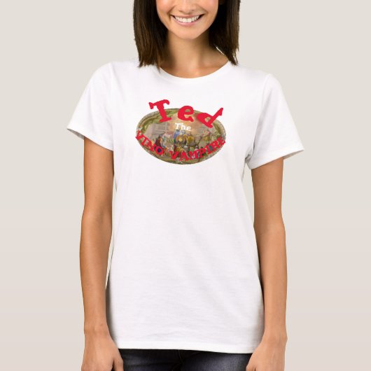 Ted the Vino Vampire Ted's Pagan Tiki Shack Bar T-Shirt (Vorderseite)