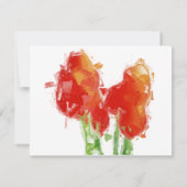 Ted Tulip Foto Celebration of Life Card Einladung (Rückseite)