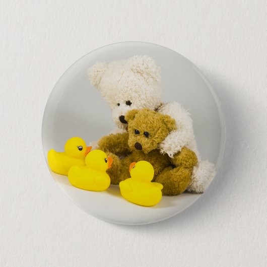 Ted und die Enten ... Abzeichen Button (Vorderseite)