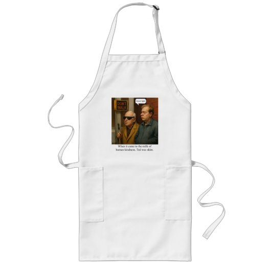 Ted war schlank. T-Shirt Lange Schürze (Vorne)