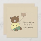 Tedd E. Bear Hugs Khaki Tan Personalisiert (Vorne/Hinten)