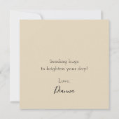 Tedd E. Bear Hugs Khaki Tan Personalisiert (Rückseite)