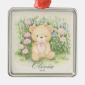 Tedder Bear Garden Ornament Aus Metall (Vorne)