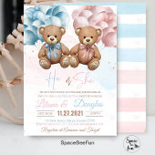 Teddi Bear Baby Shower Einladung oder Geschlecht