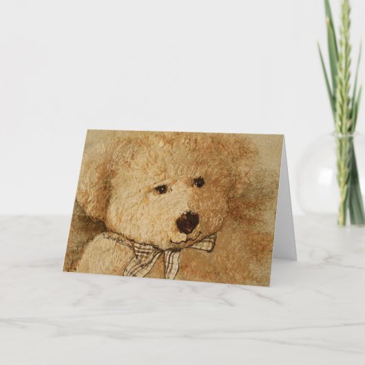 Teddie Bear Karte (Vorderseite)