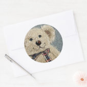Teddie Bear Runder Aufkleber (Umschlag)