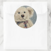 Teddie Bear Runder Aufkleber (Tasche)