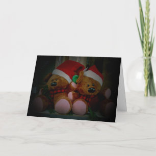 TEDDIES SAGT IHNEN NUR WICHTIGE WEIHNACHTSMASSNAHM FEIERTAGSKARTE