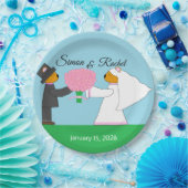 Tedding Bears Erlangung verheirateten Empfang Pappteller (Party)