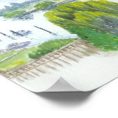 Teddington Lock Poster (Ecke)