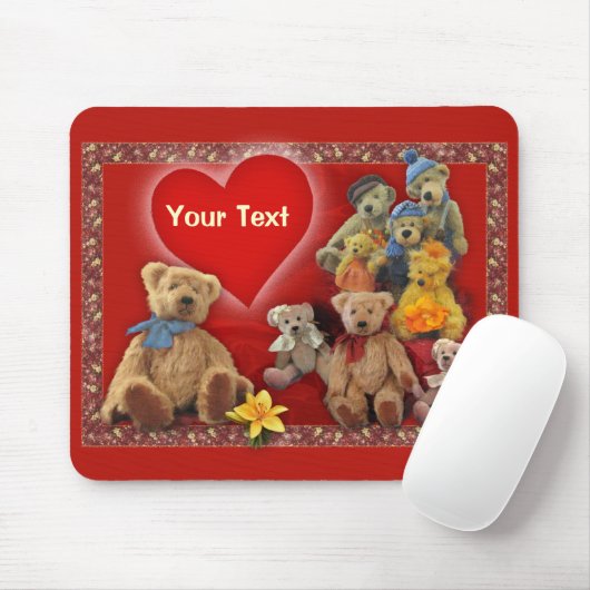 Teddy (anpassbar) mousepad (Mit Mouse)