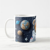 Teddy Astronaut auf Mission bereit Kaffeetasse (Links)