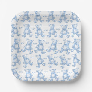 Teddy-Baby-Party-Papierteller Pappteller