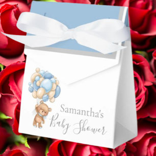 Teddy-Ballon-Bär- Wartet-mit-Favor-Box Geschenkschachtel