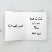 Teddy Ballons Feiertagskarte (Innenseite)