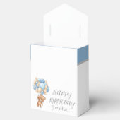 Teddy Balloon Bearly Wait Birthday Boy Favor Box Geschenkschachtel (Geöffnet)