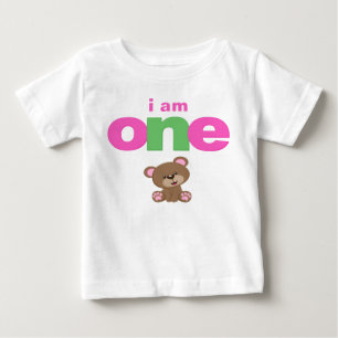 Teddy-Bär 1. Geburtstags-T-Shirt Kleinkind Baby Ki T-shirt