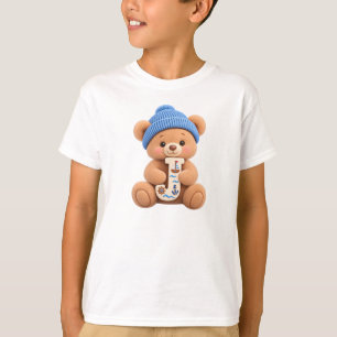 Teddy Bär Anfangsbuchstabe J Jungen Geburtstagsges T-Shirt