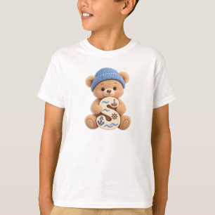 Teddy Bär Anfangsbuchstabe S Jungen Geburtstagsges T-Shirt