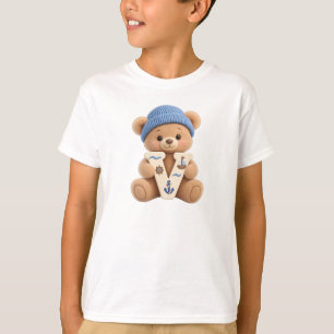 Teddy Bär Anfangsbuchstabe V Jungen Geburtstagsges T-Shirt