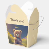 Teddy Bär auf der Wiese, niedlicher Brauch Geschenkschachtel (Geöffnet)