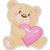 Teddy Bär Aufkleber (Vorderseite)