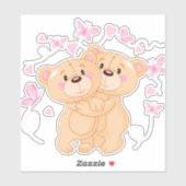 Teddy Bär Aufkleber (Blatt)