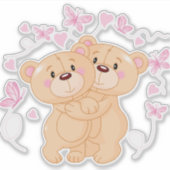 Teddy Bär Aufkleber (Vorderseite)