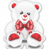 Teddy Bär Aufkleber (Vorderseite)