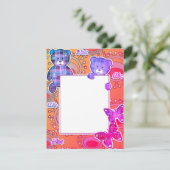 Teddy Bär, Baby Feiertagskarte (Stehend Vorderseite)