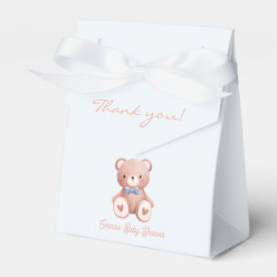 Teddy-Bär-Baby-Jungen-Shower - Sanftes Blau Sterne Geschenkschachtel
