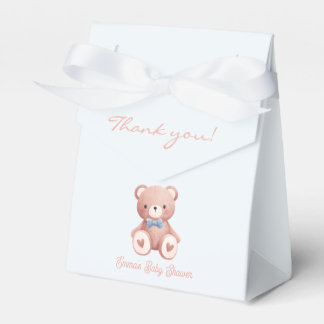 Teddy-Bär-Baby-Jungen-Shower - Sanftes Blau Sterne Geschenkschachtel