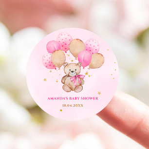 Teddy-Bär-Baby-Klassik-Rund-Sticker Runder Aufkleber