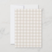 Teddy-Bär-Baby-Party Dankeskarte (Rückseite)