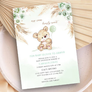 Teddy-Bär-Baby-Party Einladung
