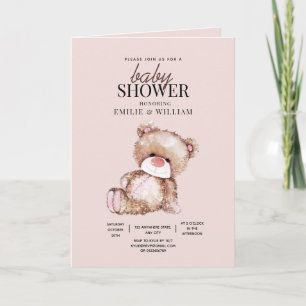Teddy-Bär-Baby-Party-Einladung kann es kaum erwart Einladung