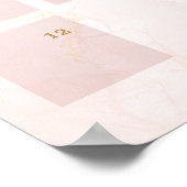 Teddy-Bär-Baby-Party-Vorhersage-Termin-Kalender Poster (Ecke)