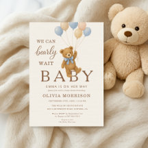 Teddy-Bär-Baby-Party Wir können es kaum erwarten