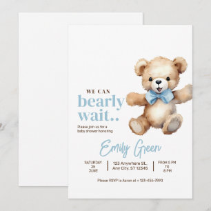 Teddy-Bär-Baby-Party, Wir können es kaum erwarten, Einladung
