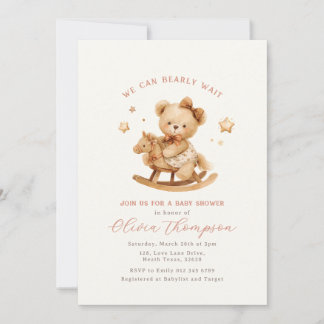 Teddy-Bär-Baby-Shower-Einladung Einladung