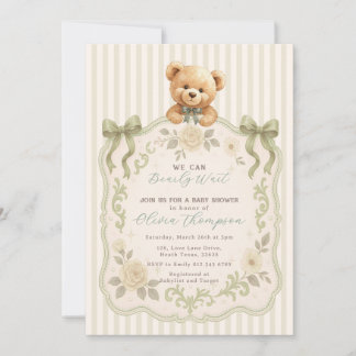 Teddy-Bär-Baby-Shower-Einladung Einladung