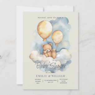 Teddy Bär Baby Shower Einladung kann es kaum erwar