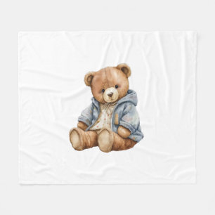 Teddy Bär Baby Shower Wir können es kaum erwarten  Fleecedecke