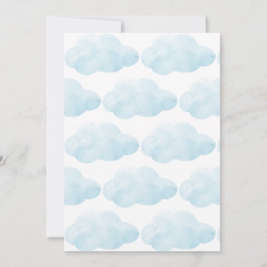 Teddy Bär Babydusche warten niedlichen Teddy Einladung (Rückseite)