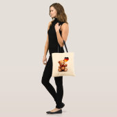 Teddy Bär & Ballon mit der deutschen Flagge. Tragetasche (Vorderseite (Model))