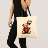 Teddy Bär & Ballon mit der Flagge der VAE. Tragetasche (Vorderseite (Produkt))