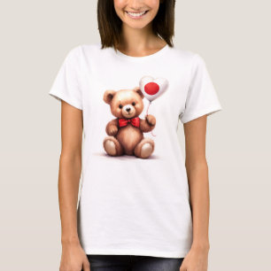 Teddy Bär & Ballon mit der japanischen Fahne. T-Shirt