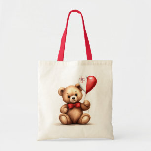 Teddy Bär & Ballon mit der maltesischen Flagge. Tragetasche