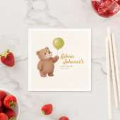 Teddy-Bär-Balloons-Baby-Party Serviette (Beispiel)